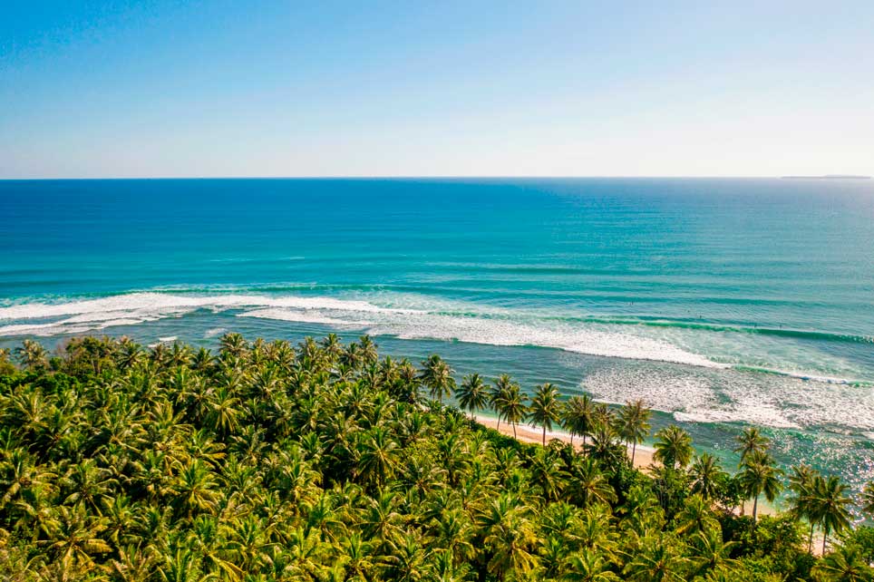 Foto do Mar visto de cima